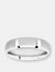 Crucible Men's Satin Stainless Steel Beveled Comfort Fit Ring