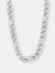Crucible Men's Stainless Steel Polished Figaro Chain Necklace - Default Title
