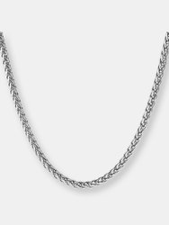 Crucible Men's Stainless Steel Polished Spiga Chain Necklace - Stainless Steel