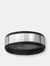 Crucible Men's Two-Tone Stainless Steel Brushed and Polished Ring
