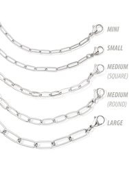 ELYA Large 7mm Paperclip Necklace 28"