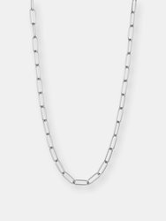 ELYA Large 7mm Paperclip Necklace 28"