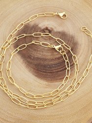 ELYA Medium Round 5mm Paperclip Necklace 28"