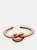 ELYA Polished Love Knot Stainless Steel Open Ring