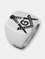 Men's Stainless Steel High Polished Masonic Ring (20.2 mm) - Stainless Steel