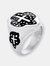 Men's Stainless Steel Polished Black Resin Cross Ring - Stainless Steel