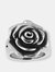 Stainless Steel Blooming Antiqued Rose Ring