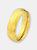 Stainless Steel Polished Traditional Wedding Ring - Gold