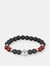 Zodiac Bead Bracelet with Black Lava and Natural Stones