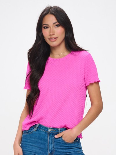 West K Alessia Short Sleeve Textured Top product