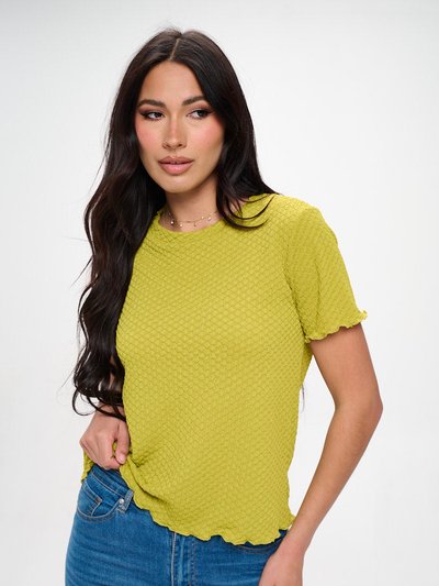 West K Alessia Short Sleeve Textured Top product