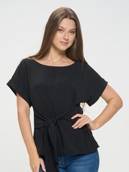 Bailey Tie Front Dolman Blouse