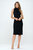 Brianna Sleeveless Ribbed Dress - Black