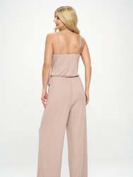 Bridget Side Tie Strappy Jumpsuit With Pockets