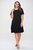 Elli Plus Size Short Sleeve Dress - Black