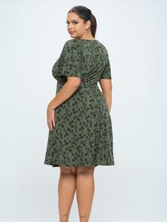 Elli Plus Size Short Sleeve Dress