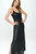 Gemma Shimmer Maxi Dress - Black Shimmer
