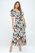 Georgia Faux Wrap Hi Lo Dress