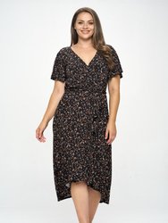 Georgia Plus Size Wrap Dress