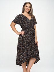 Georgia Plus Size Wrap Dress