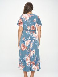 Georgia Plus Size Wrap Dress