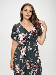 Georgia Plus Size Wrap Dress