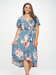 Georgia Plus Size Wrap Dress