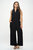 Jillian Plus Size Sleeveless Knit Jumpsuit - Black