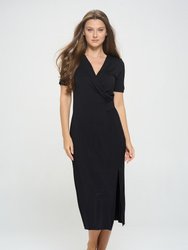 Jocelyn Side Ruched Midi Dress