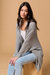 Karla Long Oversized Waffle Knit Cardigan With Pockets