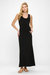 Kelly Knit Racerback Maxi Dress - Black