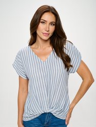 Leah Short Sleeve Woven Top