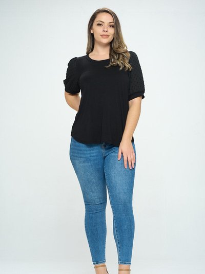 West K Lizzy Plus Size Short Sleeve Knit Top product