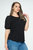 Lizzy Plus Size Short Sleeve Knit Top