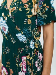 Monica Short Sleeve Wrap dress