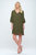 Rebecca Mini Dress - Green Dot