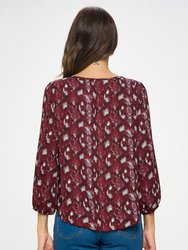 Veronica Tie Front Blouse