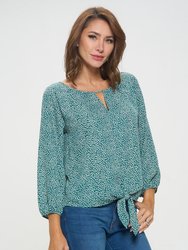 Veronica Tie Front Blouse