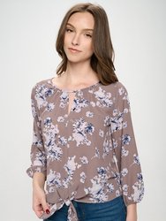 Veronica Tie Front Blouse