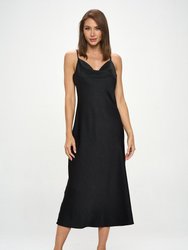 Virginia Slip Dress - Black