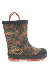 Kids Adventure Patch Rain Boot - Olive