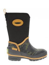 Kids Camo Neoprene Cold Weather Boot - Olive - Olive