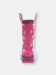 Kids Flower Cutie Rain Boots - Pink