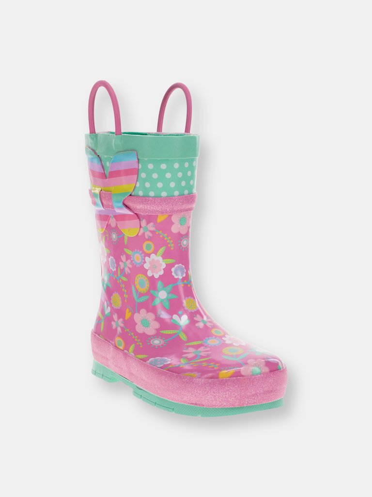 Kids Flutter Rain Boot - Pink