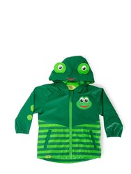 Kids Fritz Frog Raincoat - Green