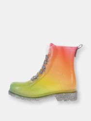 Kids Glitter Combat Boot