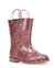 Kids Glitter Rain Boot - Rose Gold