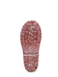 Kids Glitter Rain Boot - Rose Gold