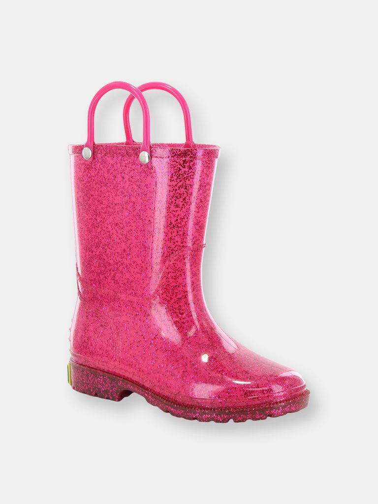 Kids Glitter Rain Boots