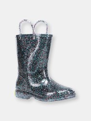 Kids Glitter Rain Boots